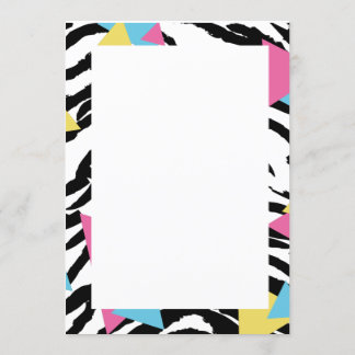 Save the date style années 80 招待状