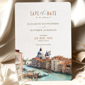Save the Date Venice Italy Basilica della Salute 招待状