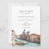 Save the Date Venice Italy Basilica della Salute 招待状 (正面)