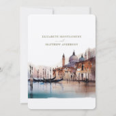 Save the Date Venice Italy Basilica della Salute I 招待状 (裏面)