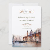 Save the Date Venice Italy Basilica della Salute I 招待状 (正面)