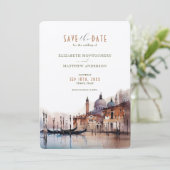 Save the Date Venice Italy Basilica della Salute I 招待状 (スタンド正面)