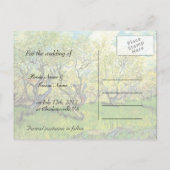 Save the Date, Vincent van ゴッホ, Orchard in Blossom 案内ポストカード (裏面)