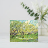 Save the Date, Vincent van ゴッホ, Orchard in Blossom 案内ポストカード (スタンド正面)