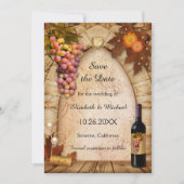 Save the Date Vineyard Photo結婚式招待状 セーブザデート (正面)