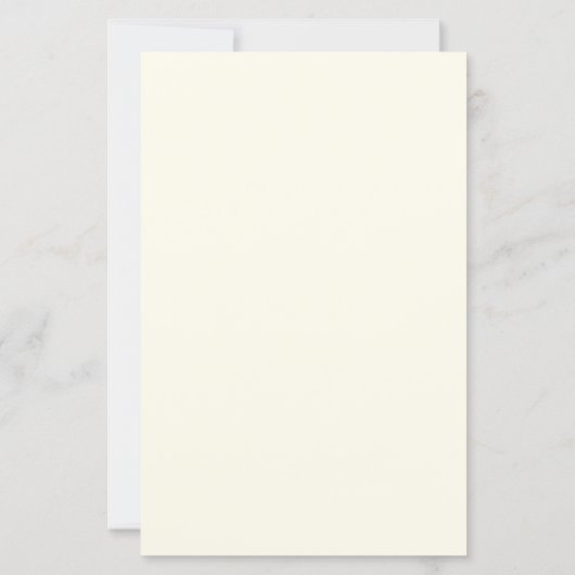 Save the Date Wedding Card–Cream Floral Design (裏面)