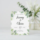 Save The Date Wedding Invite Simple  (スタンド正面)