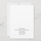 Save The Date Wedding Photo Invite, Save The Date  セーブザデート (裏面)