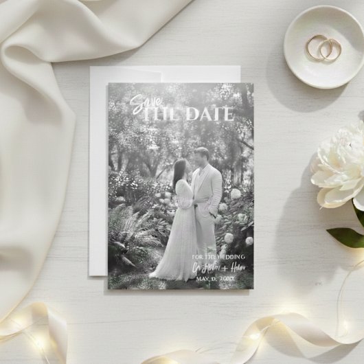 Save The Date Wedding Photo Invite, Save The Date  セーブザデート