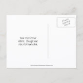 Save The Date Wild Pink Lady Slipper Flower  案内ポストカード (裏面)