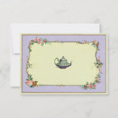 Save The Date Wonderland Purple Teapot Tea セーブザデート (裏面)