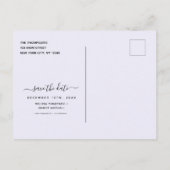 Save the Dates Summer Soft Pastelフローラはがき インビテーションポストカード (裏面)