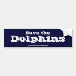 Save the Dolphins バンパーステッカー