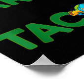 Save the earth only planet with tacos funny quote ポスター (角)