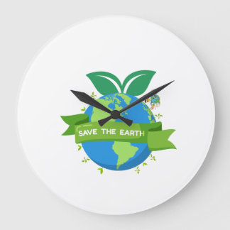 Save the Earth Wall Clock ラージ壁時計