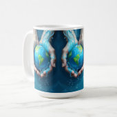 “Save the Earth Water Planet Mug  コーヒーマグカップ (正面左)