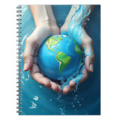 “Save the Earth Water Planet Notebook  ノートブック (正面)