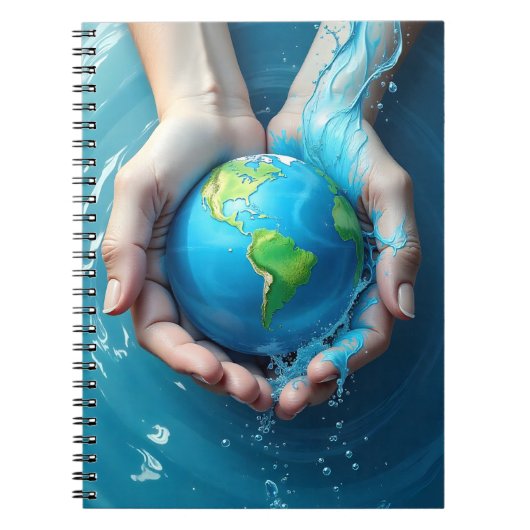 “Save the Earth Water Planet Notebook  ノートブック (正面)