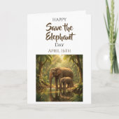 Save the Elephants | April 16th カード (正面)