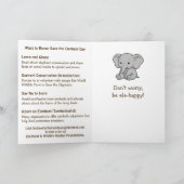 Save the Elephants | April 16th カード (内部)