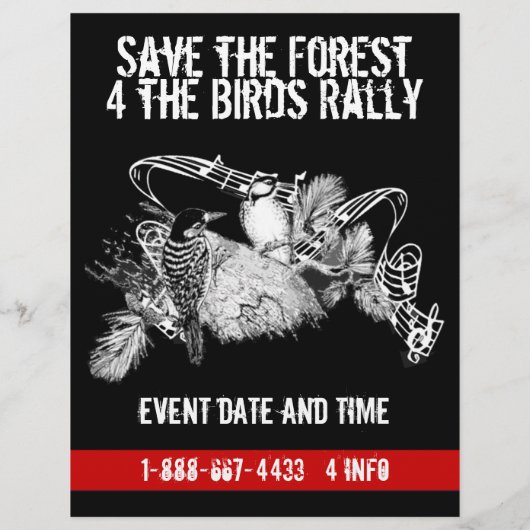 Save The Forest Flyer チラシ (裏面)