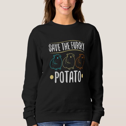 Save The Furry Potato スウェットシャツ (正面)