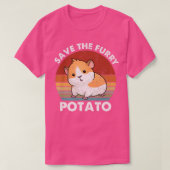 Save The Furry Potato Funny Guinea Pig Premium Tシャツ (デザイン正面)