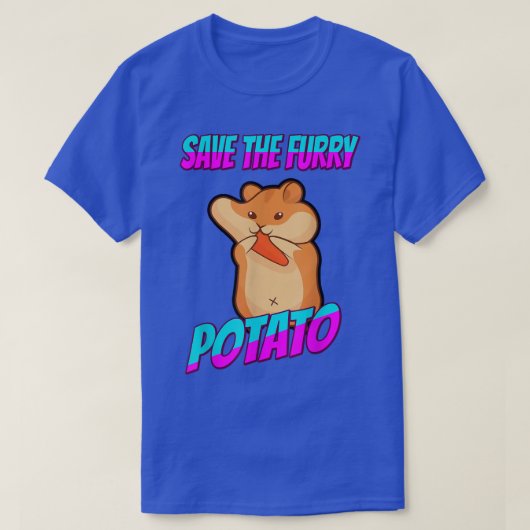 Save The Furry Potato Guinea Pig Funny Tシャツ (デザイン正面)