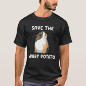 Save The Furry Potato  Guinea Pig Tシャツ (正面)