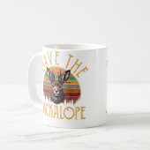 Save The Jackalope Camping Lover Jackalope コーヒーマグカップ (正面左)