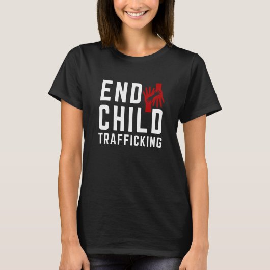 Save The Kids End Child Trafficking Stop Human Tra Tシャツ (正面)