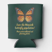 Save the Monarch butterfly 缶クーラー (正面)