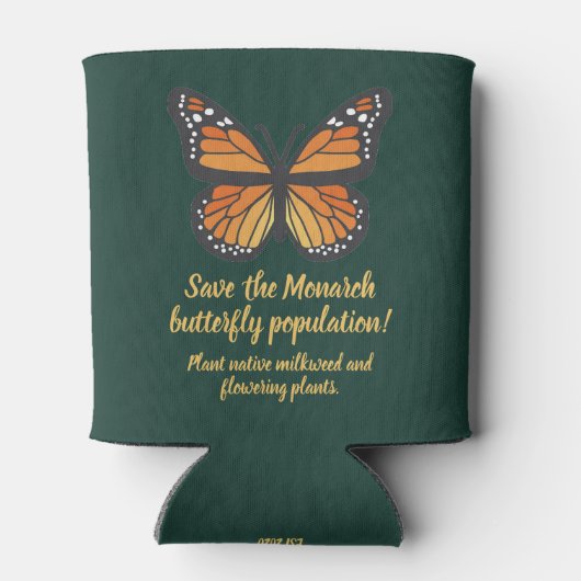 Save the Monarch butterfly 缶クーラー (裏面)