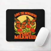 Save The Monarchs Plant Some Milkweed Butterfly Gi マウスパッド (マウス)