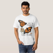 Save The Monarchs Plant Some Milkweed Butterfly Gi Tシャツ (正面フル)