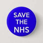 SAVE THE NHS PIN BACK BADGE 缶バッジ (正面)
