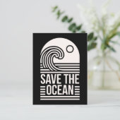 Save the ocean protection conservation volunteer ポストカード (スタンド正面)