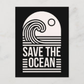 Save the ocean protection conservation volunteer ポストカード (正面)
