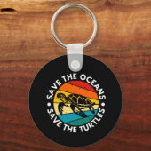 Save The Oceans Save The Turtles キーホルダー (正面)