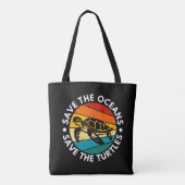Save The Oceans Save The Turtles トートバッグ (裏面)