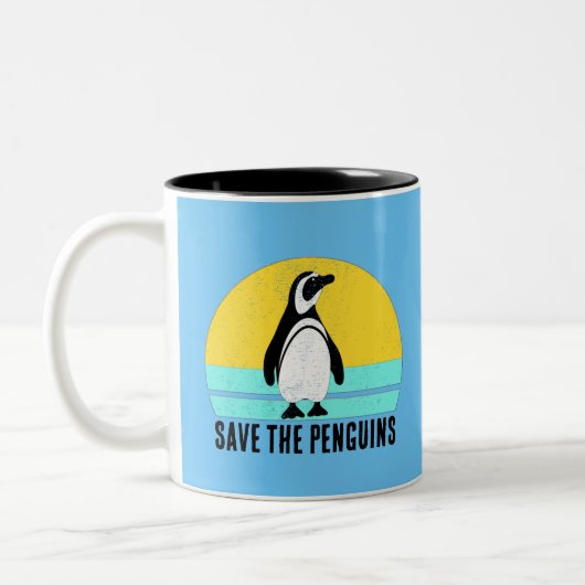 Save The Penguins ツートーンマグカップ (左)