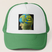 Save The Planet顔 キャップ (正面)