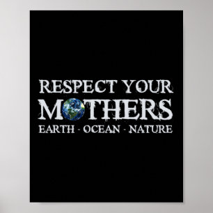 Save The Planet Earth Day Respect Your Mothers Env ポスター