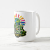 🌍☕ “Save the Planet” Mug🌱 コーヒーマグカップ (正面右)