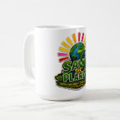 🌍☕ “Save the Planet” Mug🌱 コーヒーマグカップ (正面左)