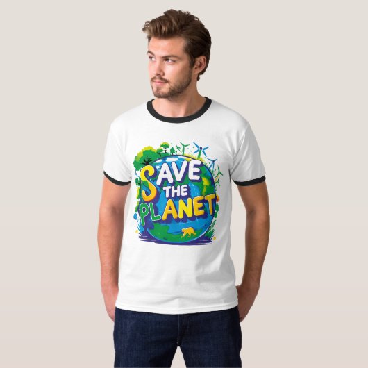 save the planet tシャツ (正面フル)