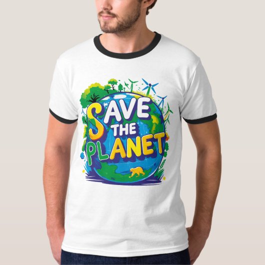 save the planet tシャツ (正面)