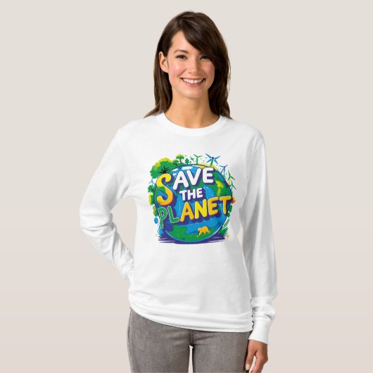 save the planet tシャツ (正面フル)