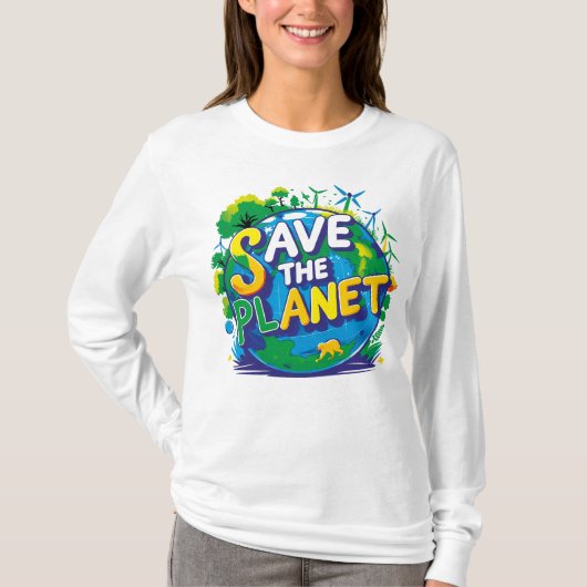 save the planet tシャツ (正面)