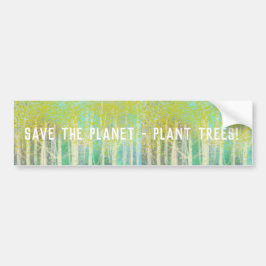 Save the Planet Trees Bumper Stecker バンパーステッカー